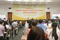 Kỳ họp Quốc hội lần thứ 8: Lấy phiếu tín nhiệm 50 chức danh