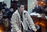 Bị cáo Phạm Thanh Tân, nguyên Tổng giám đốc Agribank (ảnh chụp qua màn hình)