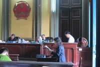 Luật sư Nguyễn Thị Bắc tại phiên tòa