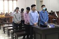 Các bị cáo tại tòa