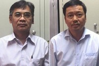 Ông Từ Thành Nghĩa (trái) và Võ Quang Huy.