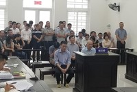 Các bị cáo tại phiên tòa