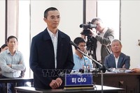 Bị cáo Đặng Anh Tuấn tại tòa sơ thẩm sáng 25/11/2019. Ảnh: TTXVN