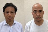 Bị can Nguyễn Xuân Sơn (trái) và Vũ Trọng Hải (phải)