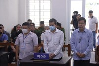 Các bị cáo tại phiên tòa