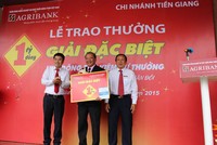 Agribank trao giải 1 tỷ đồng cho khách hàng gửi tiết kiệm trúng thưởng