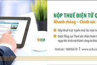 OCB miễn 100% phí thanh toán thuế điện tử cho doanh nghiệp