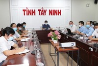 Phó chủ tịch UBND tỉnh Tây Ninh Trần Văn Chiến chủ trì cuộc họp cho ý kiến xây dựng Bệnh viện dã chiến số 01 điều trị bệnh nhân Covid-19 tại Khu công nghiệp Thành Thành Công
