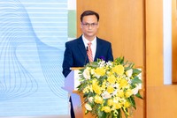 Ông Trần Văn Anh , Chủ tịch Công ty cổ phần Vạn Đạt Group phát biểu tại lễ khai trương giao dịch cổ phiếu VDG trên UPCoM