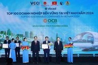 OCB được vinh danh trong top 100 doanh nghiệp bền vững Việt Nam 2024