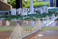 Mô hình quy hoạch trục Nhật Tân - Nội Bài