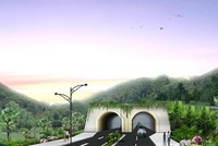 Phối cảnh lối vào Hầm đường bộ đèo Quy Hòa