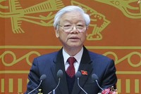 Tổng Bí thư Nguyễn Phú Trọng đọc Diễn văn bế mạc Đại hội Đảng toàn quốc lần thứ XII sáng 28/1