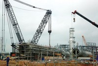 Dự án lọc hóa dầu Nghi Sơn đã có đóng góp lớn trong kỷ lục giải ngân vốn FDI trong năm 2015. Ảnh: Đức Thanh