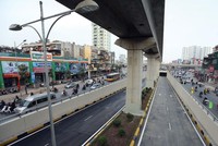 Tuyến đường sắt đô thị Cát Linh - Hà Đông dự kiến vận hành thương mại vào cuối năm 2016. Ảnh: Đức Thanh