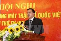 Phó Chủ tịch Ủy ban Trung ương Mặt trận Tổ quốc Việt Nam Nguyễn Văn Pha. (Ảnh: Nguyễn Dân/TTXVN)
