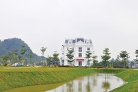 Một trong số các công trình xây dựng hiếm hoi được hoàn thiện tại Dự án (Nguồn: tuanchauhanoi.vn)