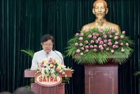 ông Lê Tùng, Chủ tịch HĐQT thành viên Tổng công ty Thương mại Sài Gòn (SATRA).