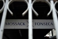 Biển hiệu của Mossack Fonseca tại Panama. Ảnh: AFP
