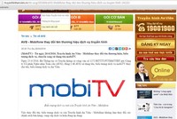 Thông báo và biểu tượng mới của Truyền hình An Viên. (Ảnh chụp màn hình