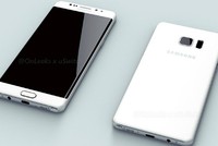 Hình ảnh render đầu tiên về Galaxy Note 6 (Galaxy Note 7). Ảnh: Onleaks/Uswitch
