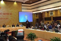 Bộ trưởng - Chủ nhiệm Văn phòng Chính phủ Mai Tiến Dũng chủ trì cuộc họp báo chiều 30/6/2016