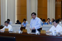 Bộ trưởng KH-ĐT Nguyễn Chí Dũng nhận định nhiều nguyên nhân khiến đà tăng trưởng 6 tháng đầu năm chững lại (ảnh: Quochoi.vn).