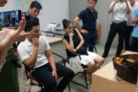 Hoàng Thị Ngọc Anh cùng chồng bị bắt quả tang