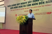 Thứ trưởng Bộ Xây dựng Nguyễn Đình Toàn phát biểu tại Lễ công bố. (Ảnh: VOV)