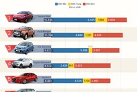 [Infographic] 10 mẫu ôtô người Việt ưa chuộng nhất