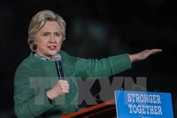 Bà Hillary Clinton trong chiến dịch vận động tranh cử ở Charlotte, Bắc Carolina ngày 23/10. (Nguồn: EPA/TTXVN)