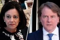 Bà K. T. McFarland và ông Donald McGahn (Ảnh: NBC)