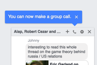 Biểu tượng điện thoại cho biết bạn có thể thực hiện cuộc gọi nhóm.