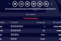 Giải độc đắc Vietlott Mega 6/45 hơn 159 tỷ đồng đã tìm được chủ nhân