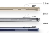 Ảnh được cho là Galaxy S8, so sánh với Galaxy S7 và S6, tuy nhiên các con số chưa chính xác.