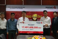 Người phụ nữ ở Tây Ninh nhận giải thưởng hơn 17 tỷ đồng.