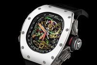 Cận cảnh chiếc đồng hồ RM 50-02 ACJ Tourbillon Split Second Chronograph đánh dấu sự hợp tác giữa hai thương hiệu đình đám Richard Mille và Airbus.