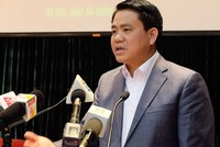 Chủ tịch UBND thành phố Hà Nội Nguyễn Đức Chung khẳng định hầu hết các quán bia hơi vi phạm đều có người chống lưng - Ảnh: Xuân Long