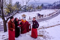 Bhutan mùa tuyết tan