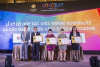 Đại diện Tập đoàn Empire cùng các đại lý chiến lược hạng Kim Cương: Saigon Tourist, Vietnam Tourism Charter, Global Tour, Viet Travel.