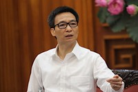 Phó thủ tướng Vũ Đức Đam phát biểu tại cuộc làm việc. Ảnh: Vinh An