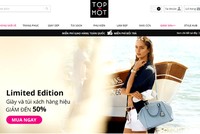 Giao diện trang Top Mốt khi còn hoạt động.