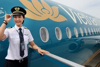 Một nữ phi công của Vietnam Airlines