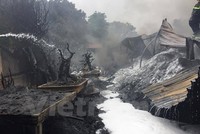 Hiện trường vụ cháy. (Ảnh: PV/Vietnam+)