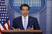 Anthony Scaramucci phát biểu tại Nhà Trắng sau khi được bổ nhiệm làm giám đốc truyền thông ngày 21/7. Ảnh: Reuters.