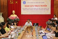 Toàn cảnh buổi giao lưu trực tuyến.