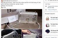 Nhiều mặt hàng nhái được rao bán trên Facebook. Ảnh chụp màn hình