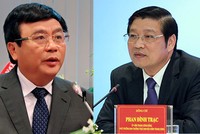 Ông Nguyễn Xuân Thắng (trái) và Phan Đình Trạc được bầu vào Ban bí thư Trung ương Đảng khóa 12. 