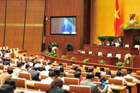 Tại kỳ họp lần này, Quốc hội dành 2,5 ngày thảo luận về kinh tế - xã hội và ngân sách. Ảnh: Giang Huy