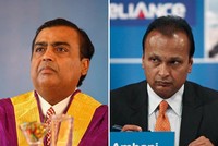 Mukesh Ambani (trái) và Anil Ambani (phải). Ảnh: Next Big What. 